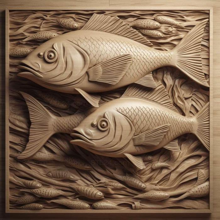 Nature and animals (st Tetras fish 3, NATURE_6299) 3D models for cnc